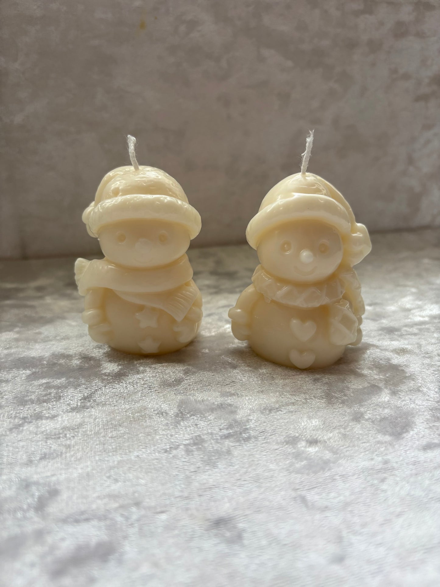 Snowman Candles