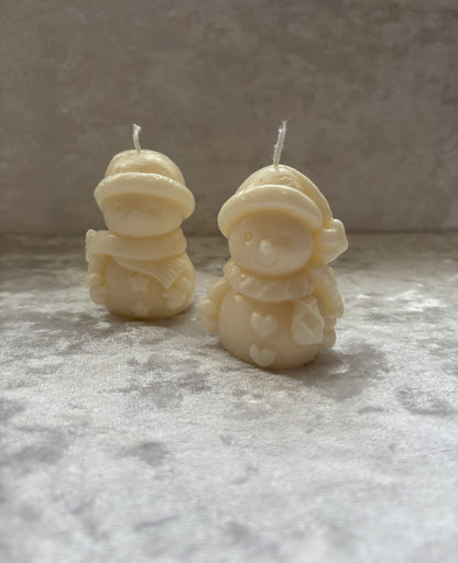 Snowman Candles